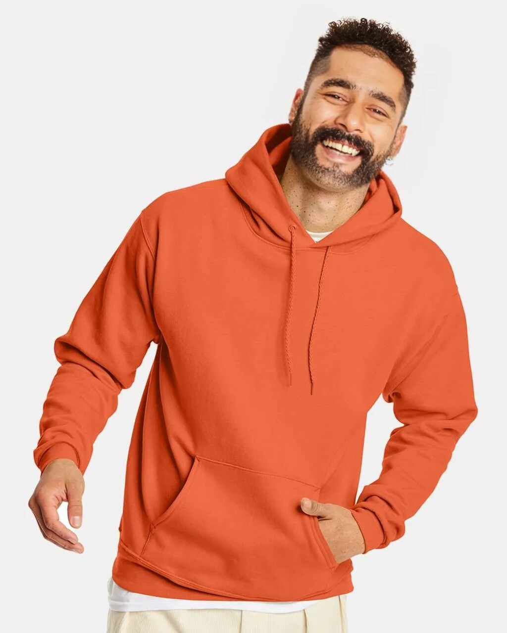 Hanes Unisex Eco Friendly Midweight Pouch Pocket Hooded Sweatshirt For Layering Outfits